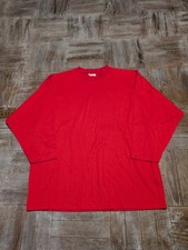 Sunbelt Sportswear 3/4 Sleeve Blank Shirt Red One Size mens XL Made In The USA