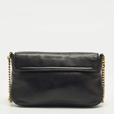 Gucci 1973 Chain Black Medium Leather Shoulder Bag | eBay