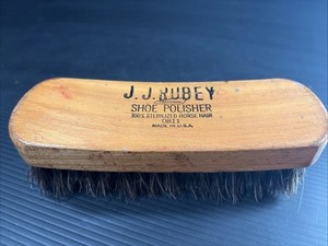 National 0811 Made In U.S.A 100% Horsehair Shoe Polisher Brush 6 1/2”
