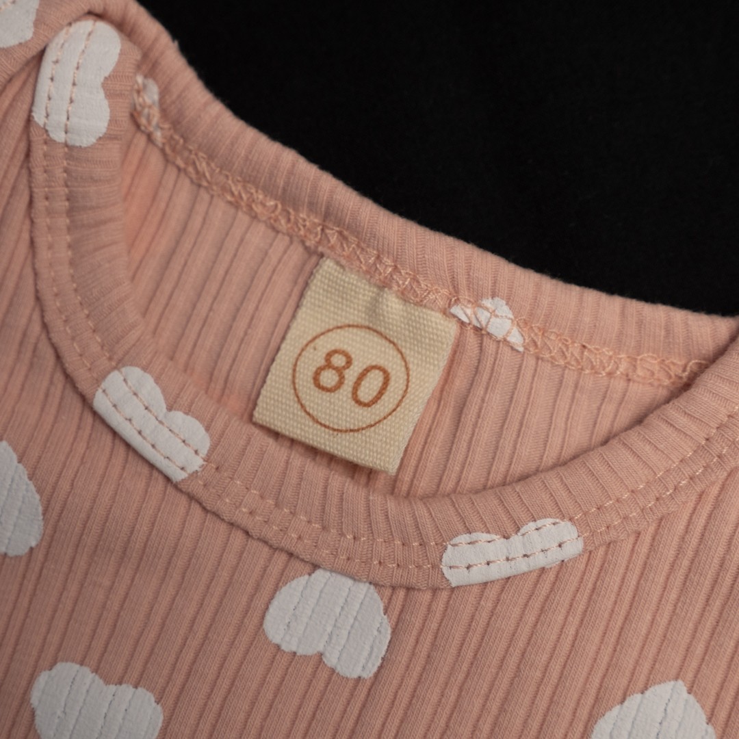 Pink White and Brown Baby Grow Set x 3 80cm New In Packaging image 3