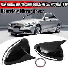 2X Glanz Schwarz Spiegelkappen Außenspiegel Gehäuse Für Benz X253 W205 W222 W213 2X Glanz Schwarz Spiegelkappen Außenspiegel Gehäuse Für Benz X253 W205 W222 W213