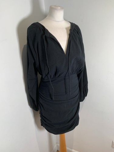 BNWT Free People The Only One Beach dress S NEW Festival Boho open back ruched - Picture 4 of 13