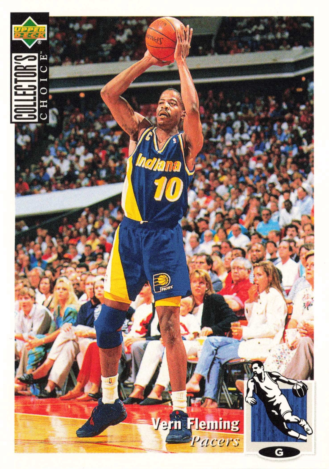 Vern Fleming 1994 Collector's Choice French #348 Indiana Pacers