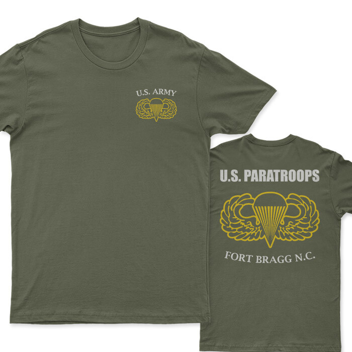 80's/Vintage Military Paratroopers Tシャツ NEW PARATROOPS Fort Bragg ARMY Airborne School T - SHIRT | eBay
