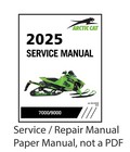 Arctic Cat 2025 4-Stroke 7000 9000 Zr Pantera Riot Thundercat Service Manual