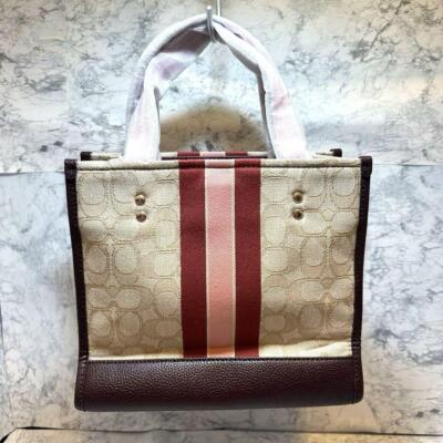 VIP【関税送料無料】希少 COACH BEIGE COTTON TOTES NWT COACH Shoulder Bag Tote Bag Beige Signature | eBay