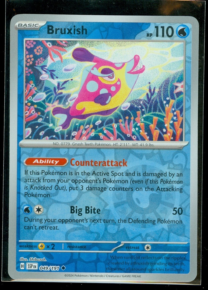bruxish pokemon card value Bruxish 2017 Pokemon Sun & Moon SM11 Sun & Moon Prerelease Staff PSA 7
