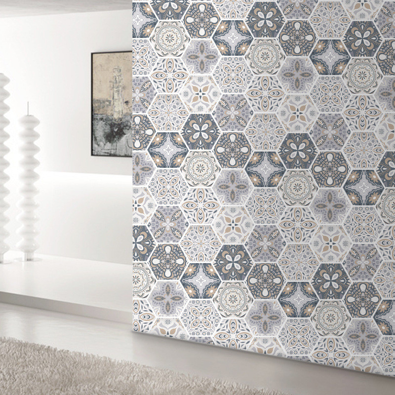 10 Pcs Hexagan Nonslip Selfadhesive Bathrom Kitchen Floor Wall Tile