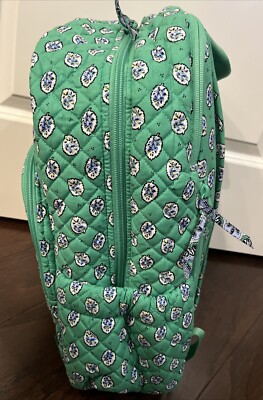 Rare Vera Bradley Green Floral Print Backpack Vintage Vera Bradley Green & Pink Paisley Tutti Frutti  main image 2
