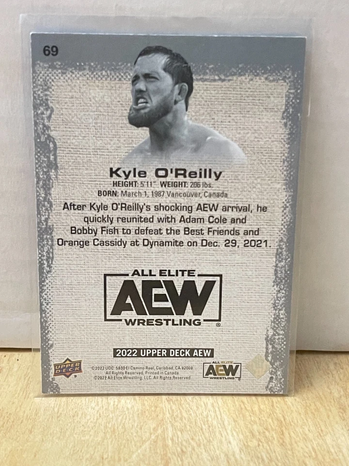 2022 Upper Deck AEW Pyro #69 Kyle O'Reilly Wrestling card - Image 2 of 2