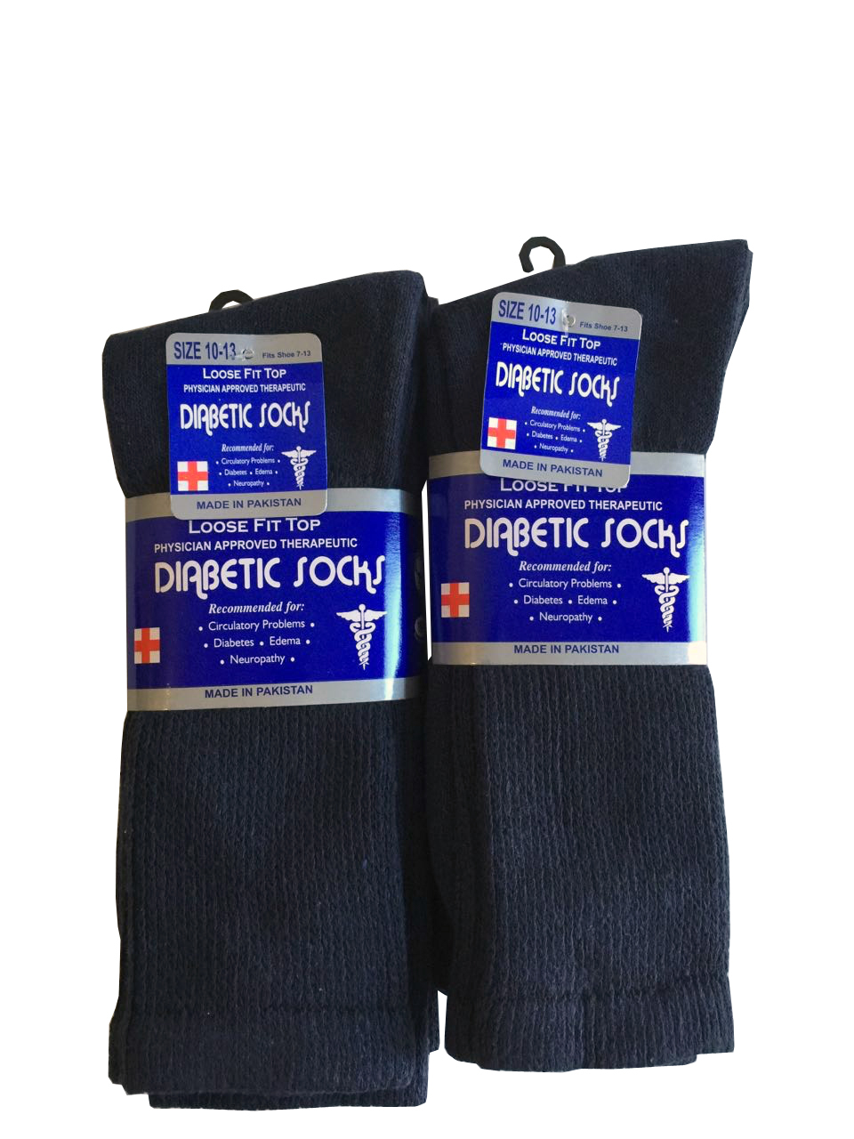 3, 6, or 12 Pairs Diabetic CREW circulatory Socks Health Men’s Cotton All Sizes