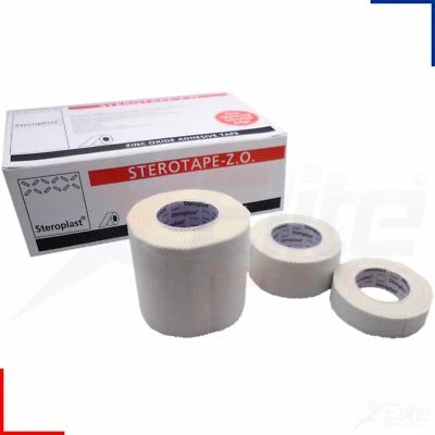 Steroplast Zinc Oxide Tape Strapping Medical Clinical ZO Sport Injury Roll White