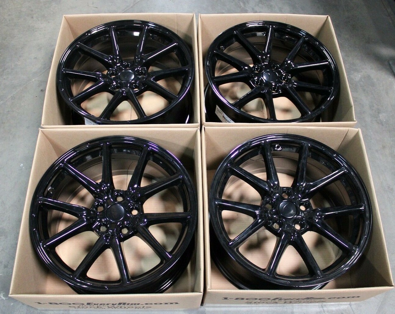 17 18 19 20 TESLA MODEL 3 OEM WHEEL RIM GLOSS BLACK 18X8.5 104422100B