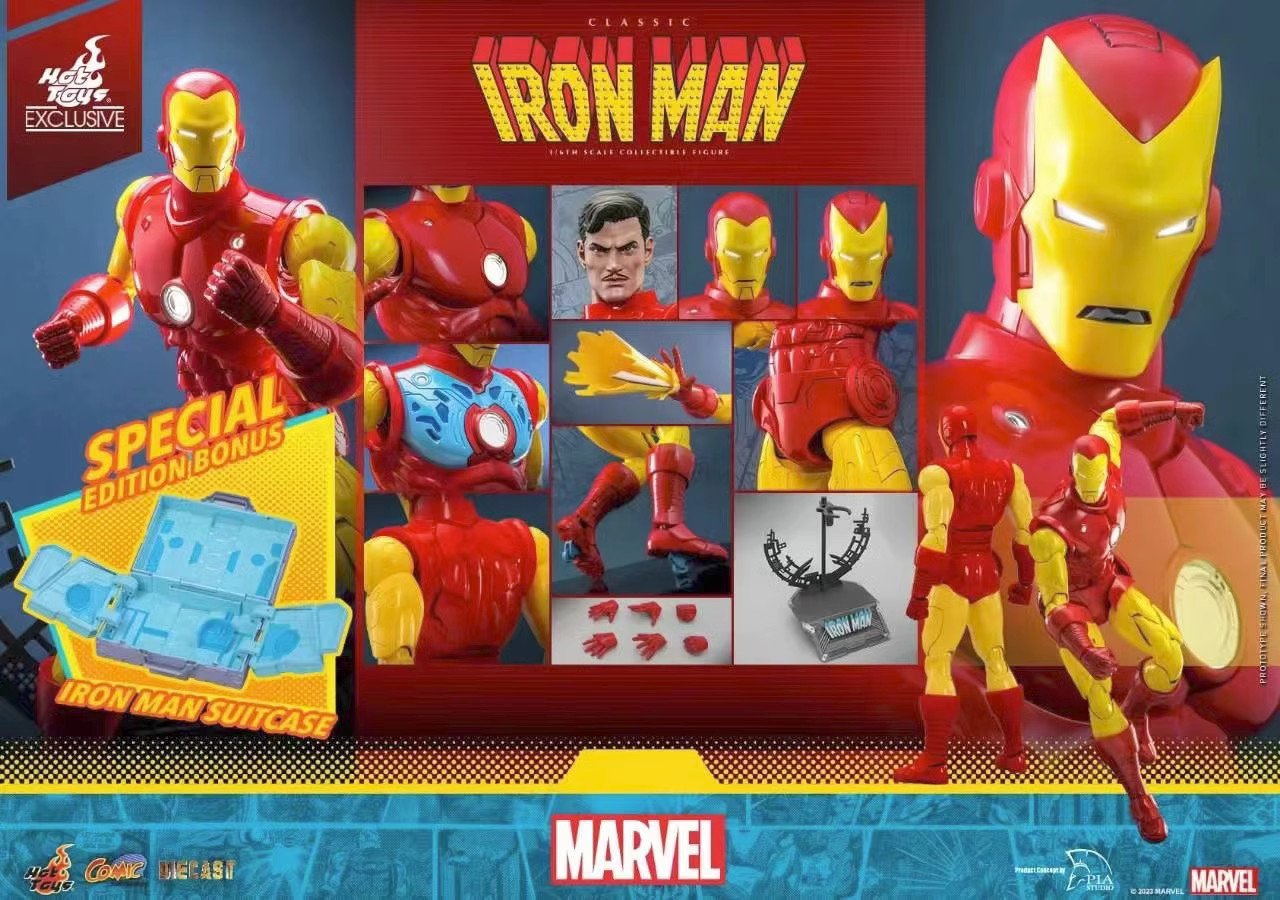 New Hot Toys CMS014D57 MARVEL COMICS 1/6 CLASSIC IRON MAN SPECIAL