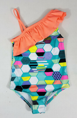 Nursery Rhyme Baby Girl S Hexagon One Piece Swimsuit Toddler S Size 24m Ebay
