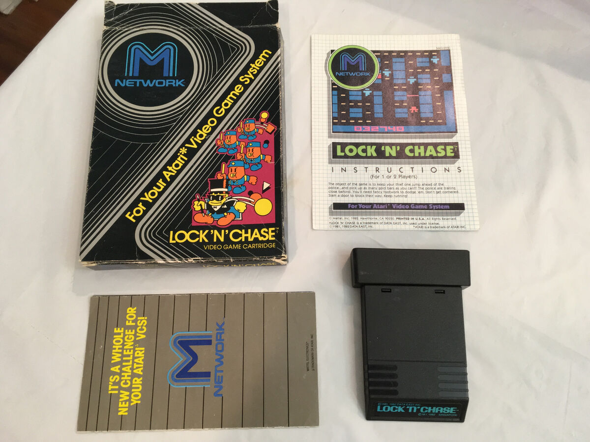 ATARI 2600 1987 Release Compact Junior Console system Original Box Lot +10  Games