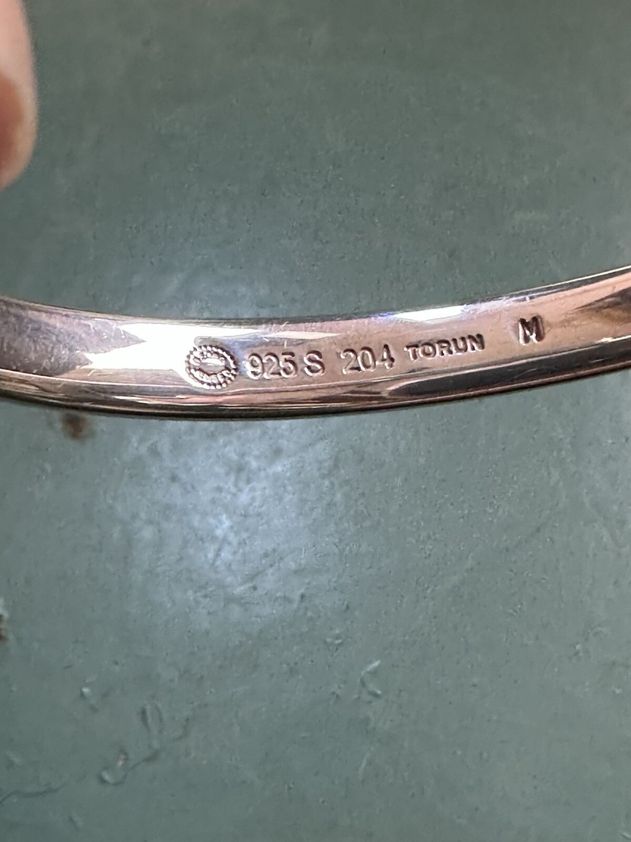 アクセサリー   TORUN 204 DENMARK 925S Georg Jensen Torun Sterling Silver Bracelet Denmark 204 Vintage
