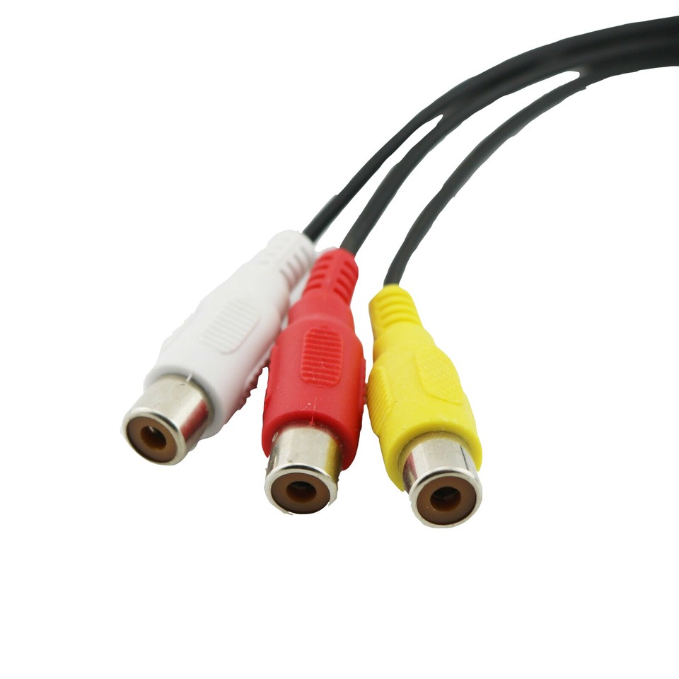 USB Male To 3 RCA Female Adapter Cable - 28cm Audio/Video Converter For HDTV & Devices 11 thumbnail image