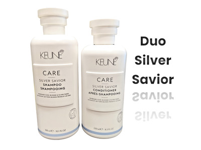 Keune Care Silver Savior DUO Shampoo 10.1 oz & Conditioner 8.5 oz - NEW