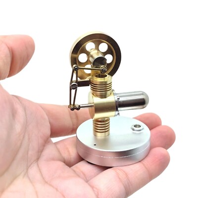 Microcosm Mini Stirling Engine Kit that Runs Power Generator Adult Kid Toy Gifts