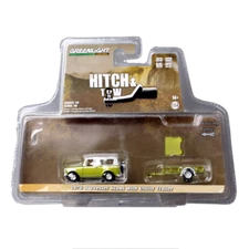1/64 1970 International Harvester Scout Utility Trailer Car Model Toy Greenlight