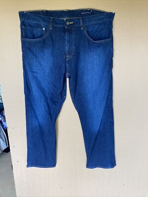 CREMIEUX Men’s Dark Blue Comfort Stretch Jeans 38X30 Madison Classic 0091 