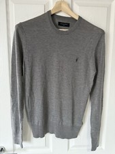 Image of Allsaints New Nomo SMALL Crew Neck Jumper Light Grey All Saints AS S