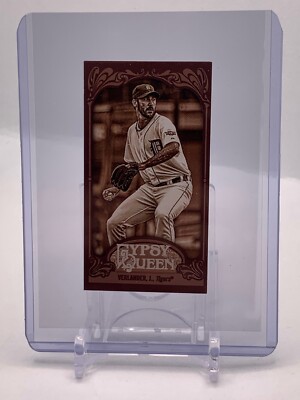 Justin Verlander - 2012 Topps Gypsy Queen - Sepia Mini Parallel - #130 - #02/99