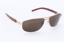 NEW PORTA ROMANA MOD. 1608 100-R GOLD BROWN WOOD AUTHENTIC FRAMES SUNGLASSES