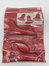 Vintage New Denmark Amscan Set of 3 Red Paper Bells Honeycomb Holiday Decor NIP