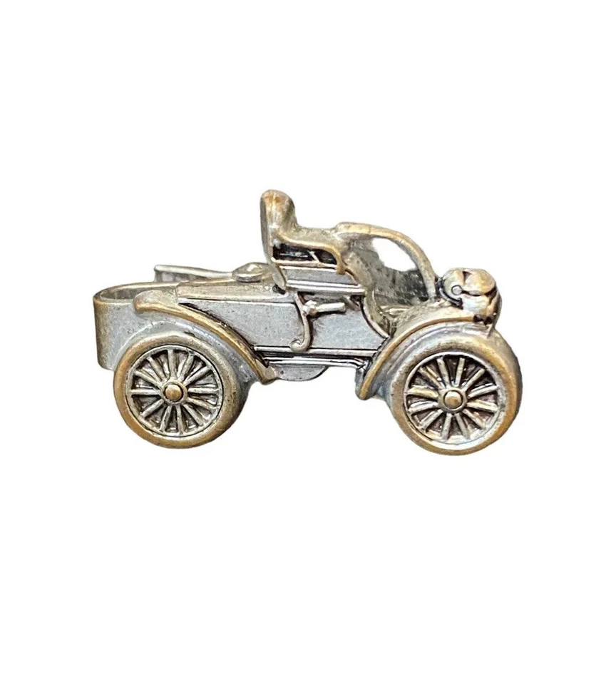 Винтажный 1904 изогнутый приборной панели Oldsmobile старинный автомобиль галстук застежка зажим булавка бар олова - Изображение 3 из 4