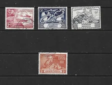 NORTHERN RHODESIA - 1949 UPU ISSUE - SCOTT 50 TO 53 - USED