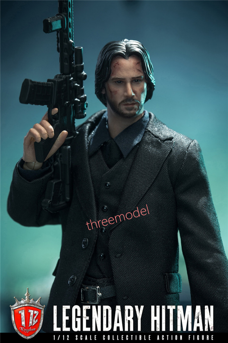 Kingdom KD-9001 John wick 1/12 ジョン ウィック Kingdom KD-9001 1/12 John Wick Legendary Hitman Realistic Action