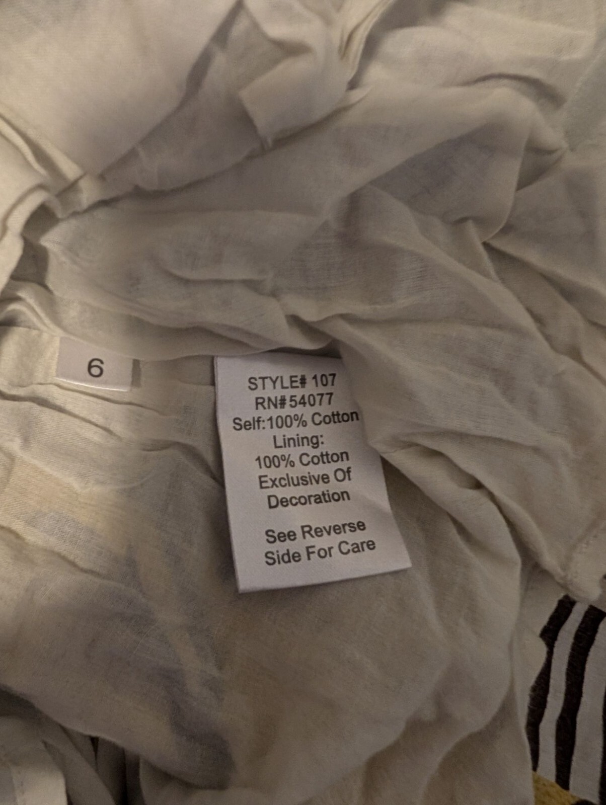 Cabi Multicolor Patchwork Print Beaded Lined Sund… - image 4