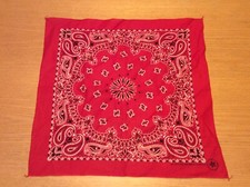 VTG Hav A Hank Red Paisley Bandana RN 15187 All Cotton USA Made Western Rodeo