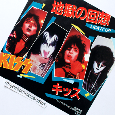 RARE MAKE UP COVER 1983 ORIGINAL KISS LICK IT UP 7 RARE MAKE UP COVER 1983 ORIGINAL KISS LICK IT UP 7