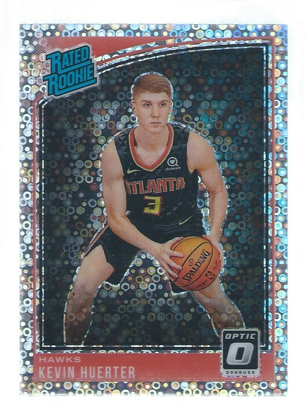 KEVIN HUERTER 2018-19 PANINI DONRUSS OPTIC FAST BREAK DISCO HOLO PRIZM RC #184