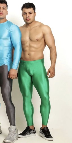 Men's Skinfit Green Spandex Tights 
