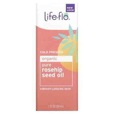 Life-flo Pure Certified Organic Rosehip Seed Oil Cold Pressed (30 ml) 