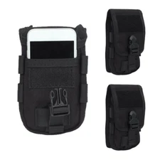 2Pcs Tactical Mobile Phone Pouch Waist Pack Belt Bags Sport EDC Accessories Bag