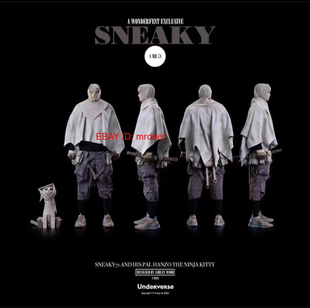 UNDERVERSE 1/6 SNEAKY 71 NINJA KITTY 新品 Underverse UV 2023 Wf Sneaky 71 1/6 Ninja Figures Mdoel Toys