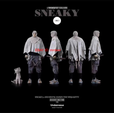 Underverse UV 2023 Wf Sneaky 71 1/6 Ninja Figures Mdoel Toys