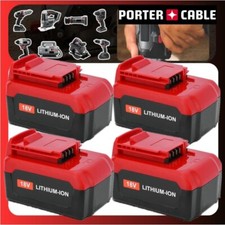 2 4 Pack 18 Volt 8.0Ah Lithium Battery for Porter Cable 18V PC18BLX PC18BL Tool