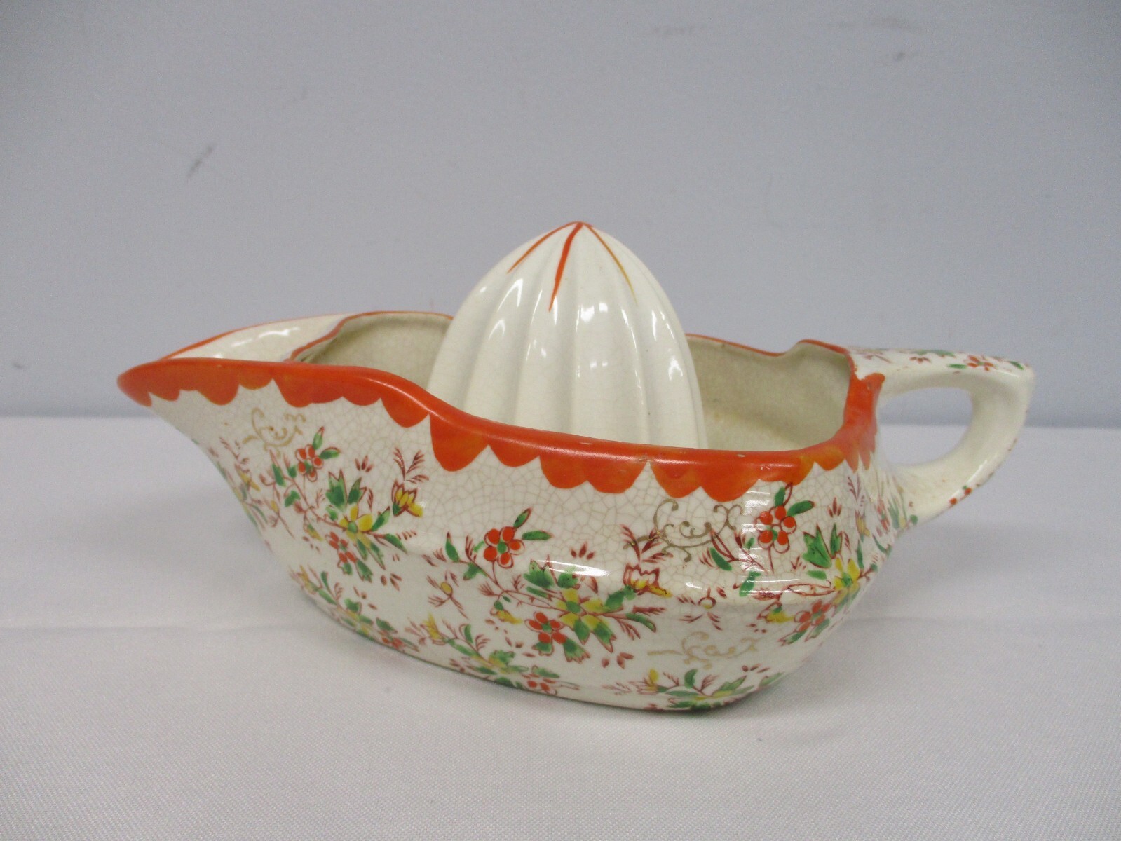 ANTIQUE O.G. JAPAN PRETTY CHINTZ FLOWER JUICER REAMER eBay