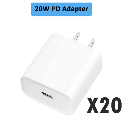 20W USB Type C Power Adapter Fast Charger Cube Block For iPhone iPad Android Lot - Picture 15 of 15