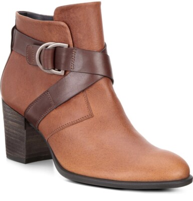 New ECCO Women's Shape 55 Mid Leather Boot Size 9 (41 EU) Bootie Fall Boots