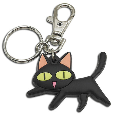 Trigun Anime Kuroneko Black Cat PVC Keychain Official Licensed
