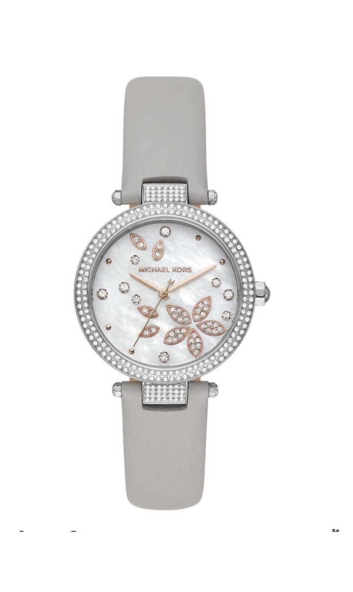 Michael Kors Parker Three-Hand Leather Watch MK6807 Retails  display picture 2