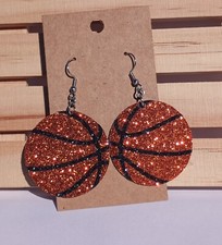 Basketball Earrings, Basketball, Basketball Mama, Sports Earrings, Two-Sided