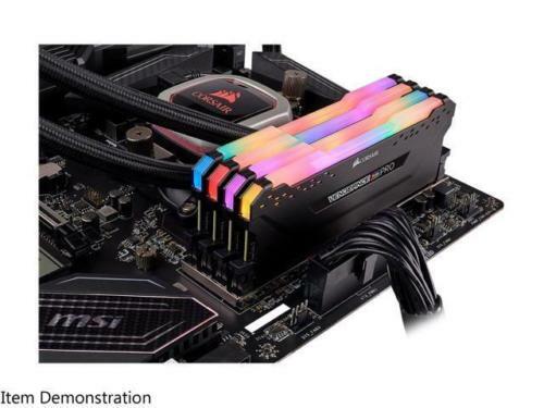 NEW! CORSAIR Vengeance RGB Pro 64GB (4x16GB) 288-Pin SDRAM DDR4 3200 PC4 25600!! - Picture 8 of 12